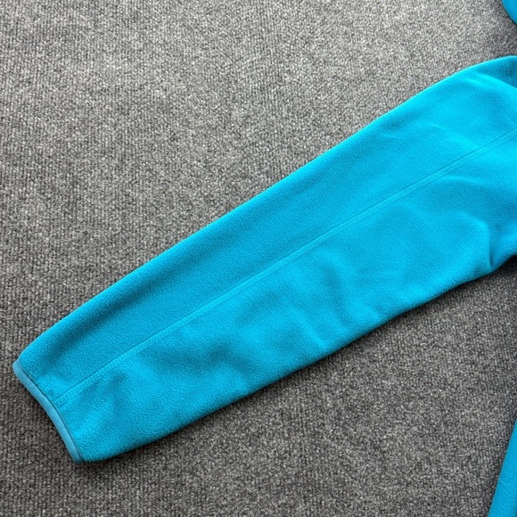 Lands' End Polartec Aircore 200 Fleece Hoodie Women 18 Blue Full Zip Jacket - Picture 12 of 14